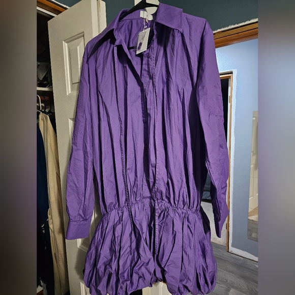 Hanifa Tia Bubble Shirt Dress - Picture 2 of 4